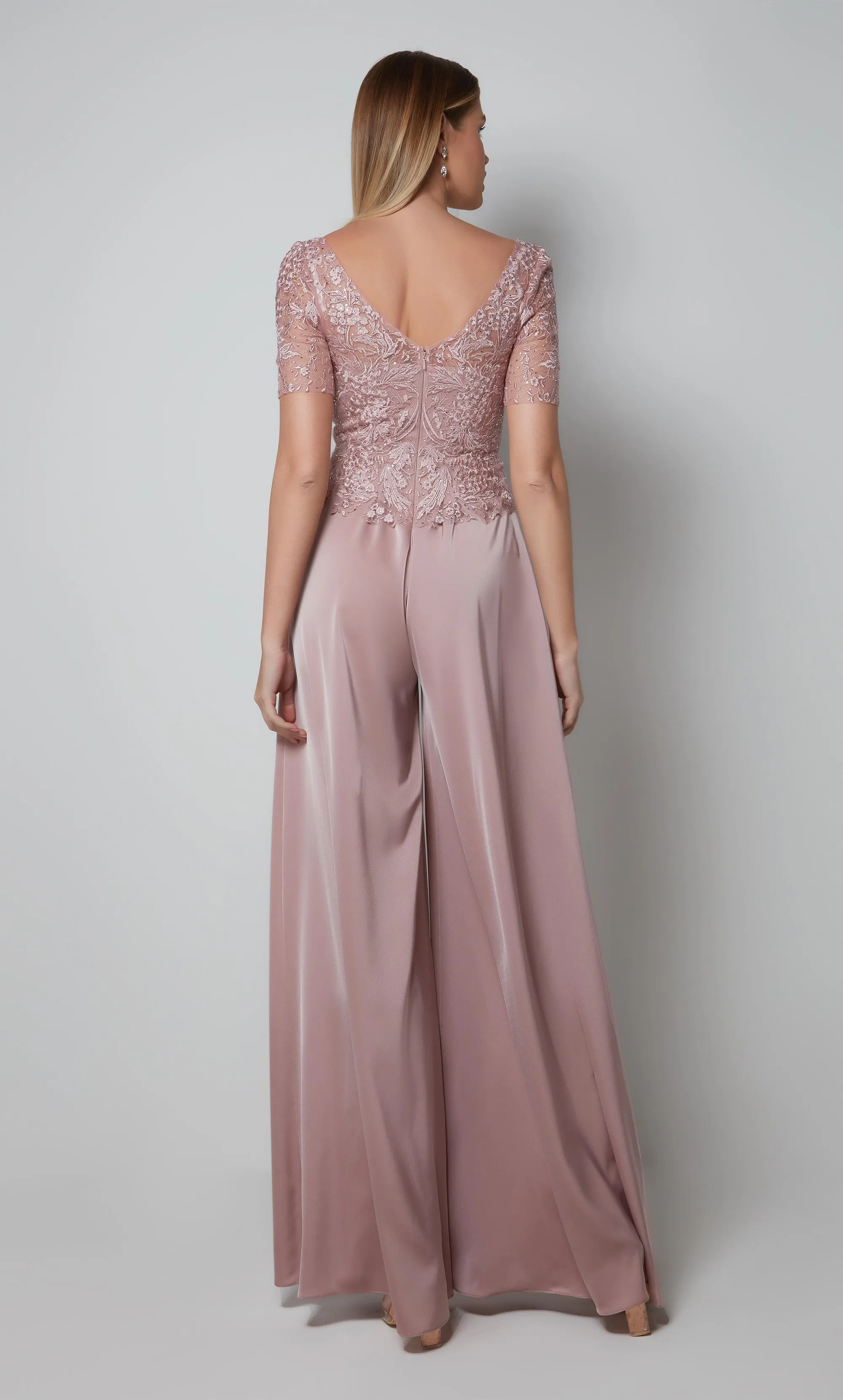 ALYCE Paris 27564 Special Occasion V-neckline Embellished Jumpsuit Dress sold by Alyce Paris product image thumbnail 2
