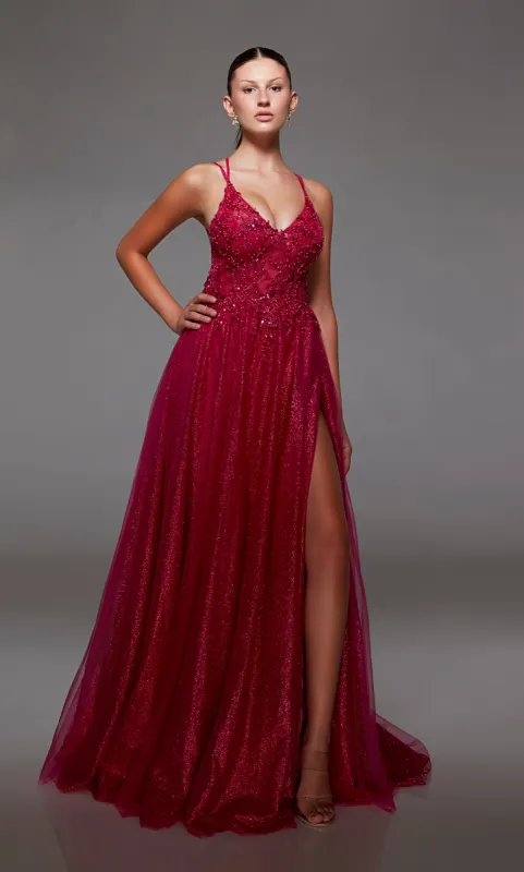 Formal Dress: 1783. Long, V-neckline, A-line, Strappy Back sold by Alyce Paris