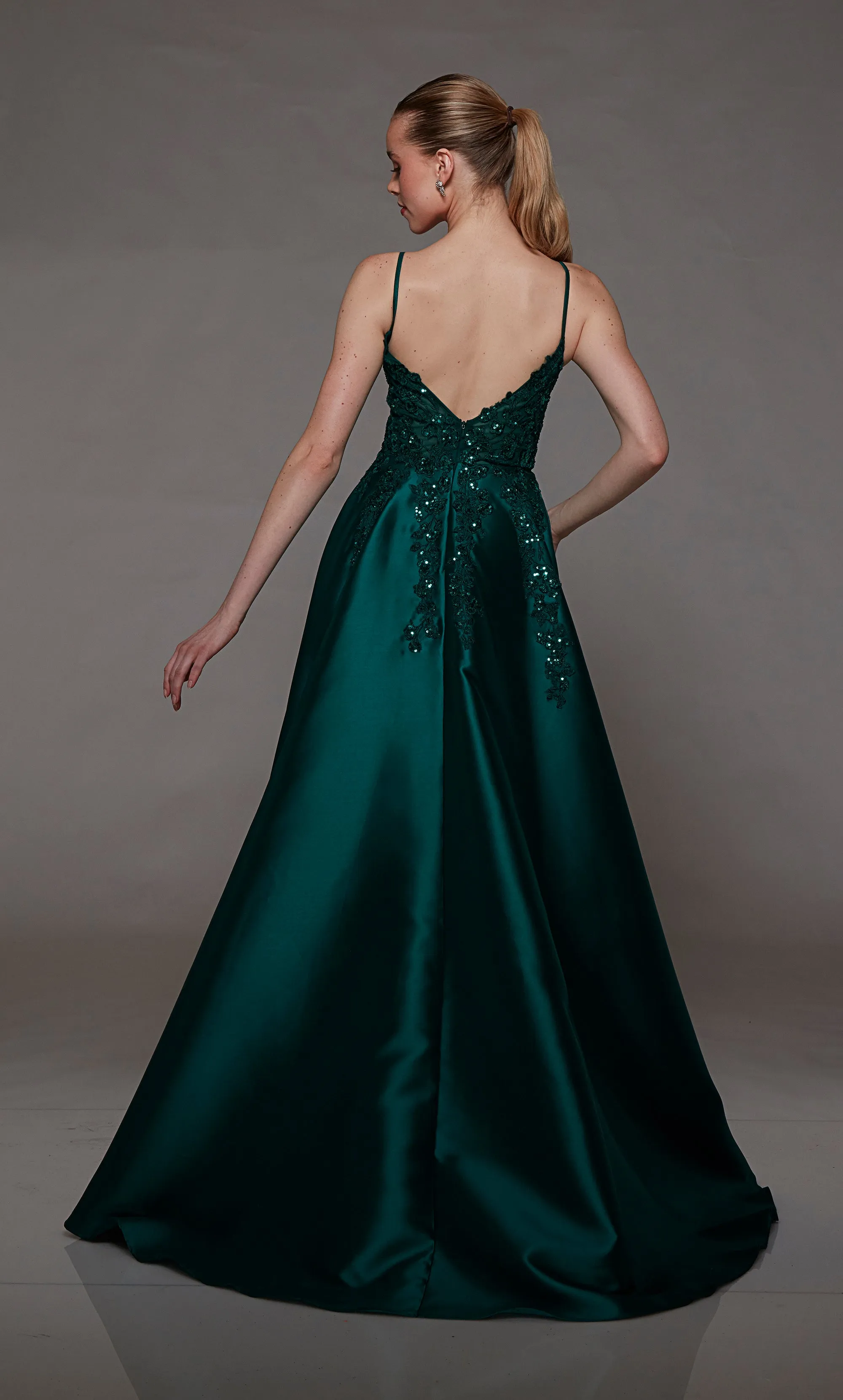 Formal Dress: 1800. Long, Plunging Neckline, A-line sold by Alyce Paris product image thumbnail 2