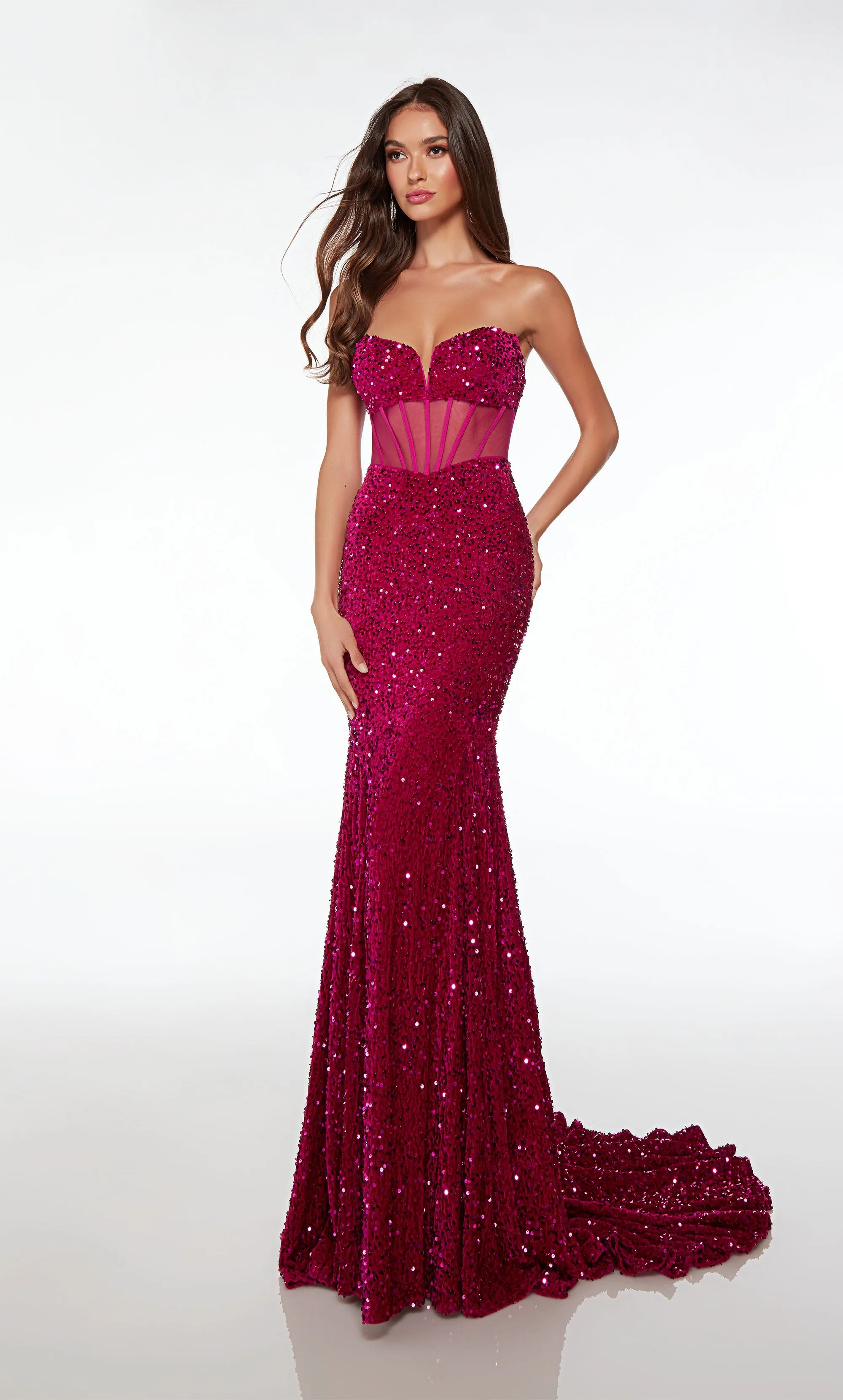 ALYCE Paris 61500 Alyce Long Strapless Elegant Straight Dress sold by Alyce Paris