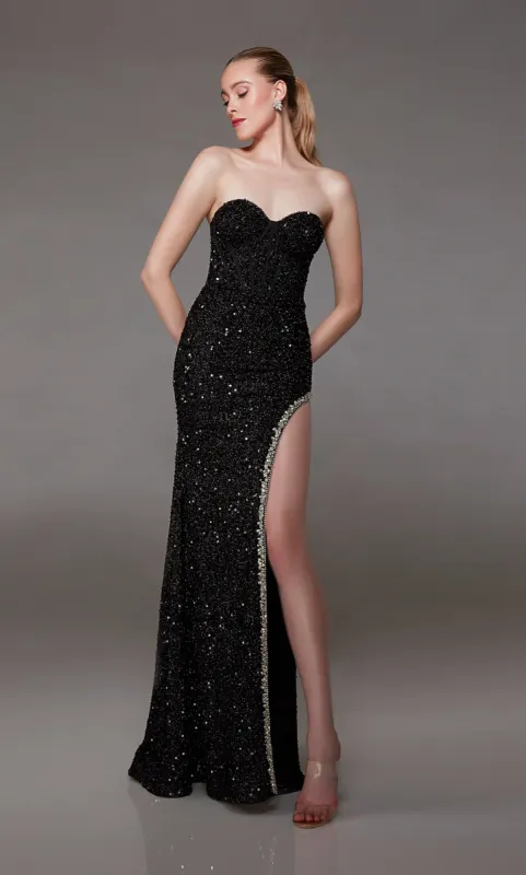 Formal Dress: 1827. Long, Sweetheart Neckline, Straight sold by Alyce Paris