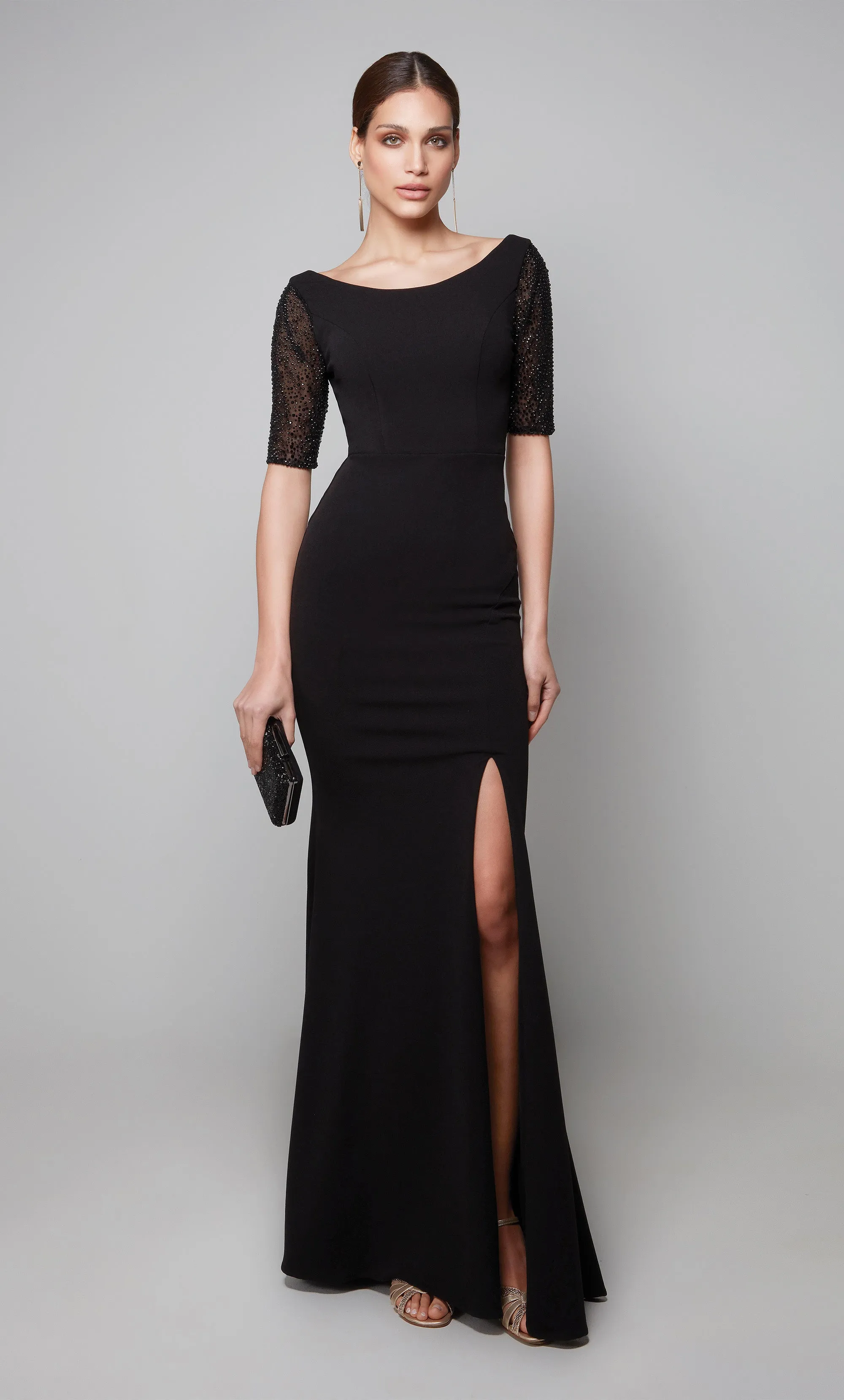 ALYCE Paris 27628 Special Occasion Scoop Neckline Modest Straight Dress sold by Alyce Paris product image thumbnail 4