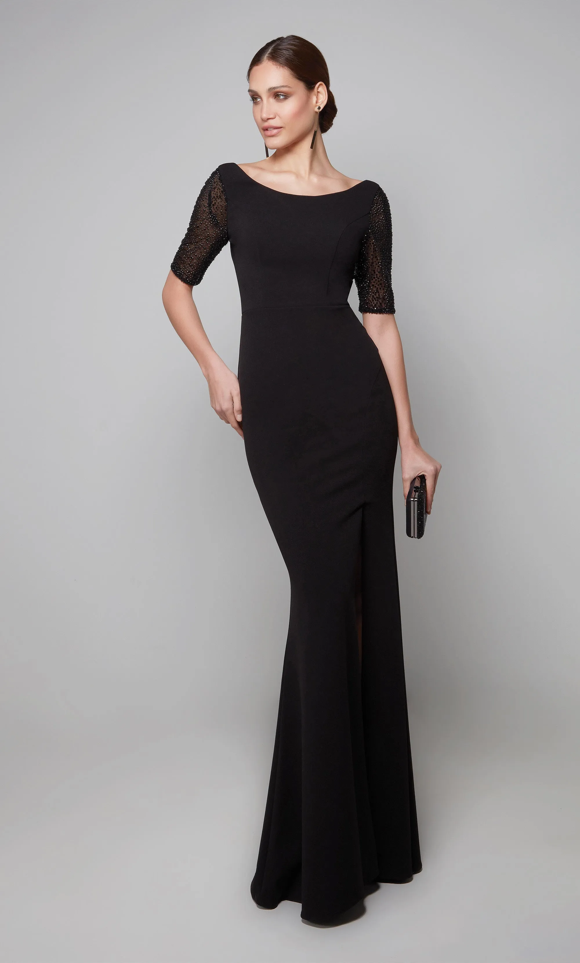 ALYCE Paris 27628 Special Occasion Scoop Neckline Modest Straight Dress sold by Alyce Paris product image thumbnail 2
