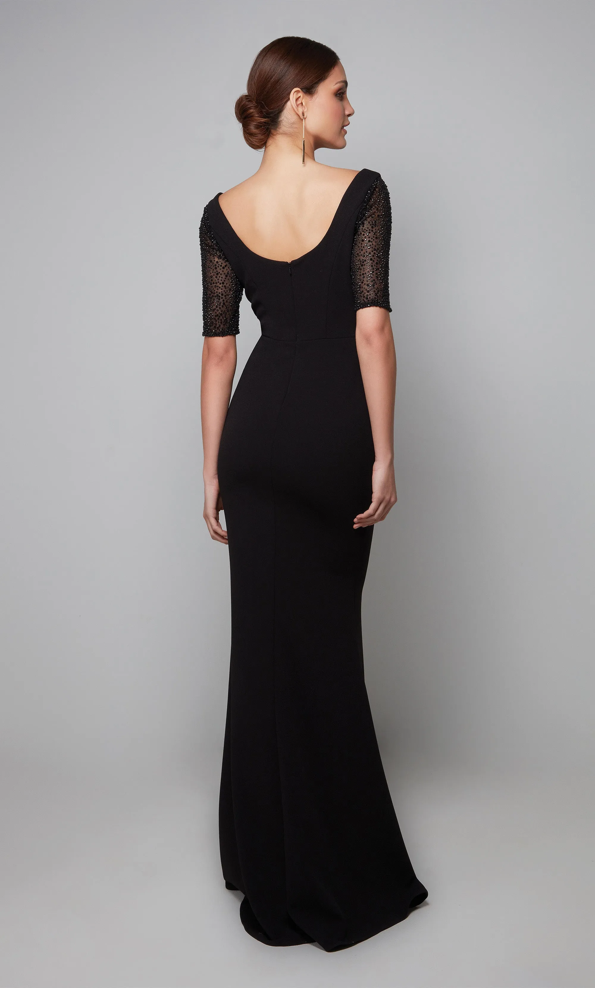 ALYCE Paris 27628 Special Occasion Scoop Neckline Modest Straight Dress sold by Alyce Paris product image thumbnail 3