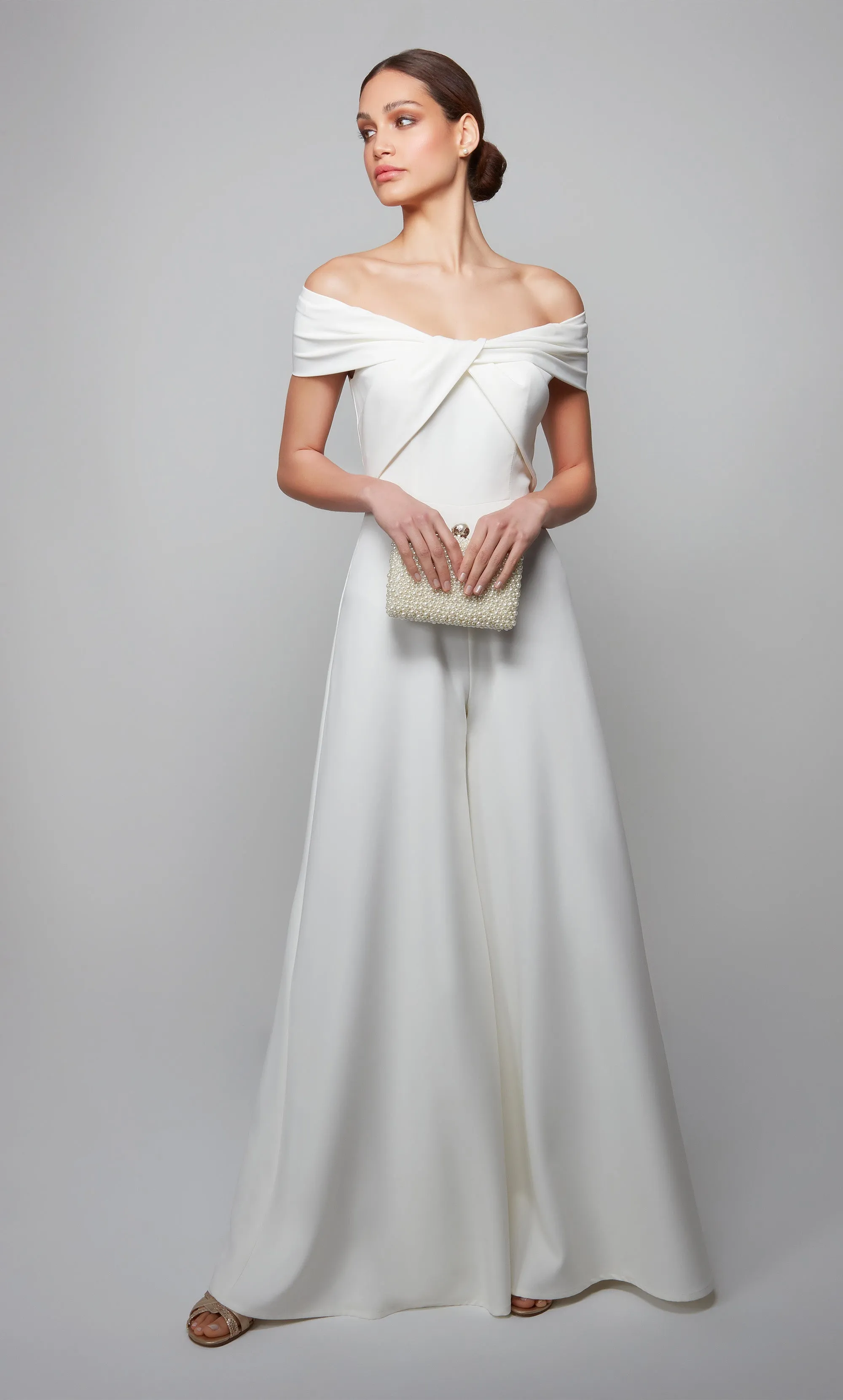 ALYCE Paris 70013 Bridal Off The Shoulder Neckline Chic Jumpsuit Dress sold by Alyce Paris product image thumbnail 5