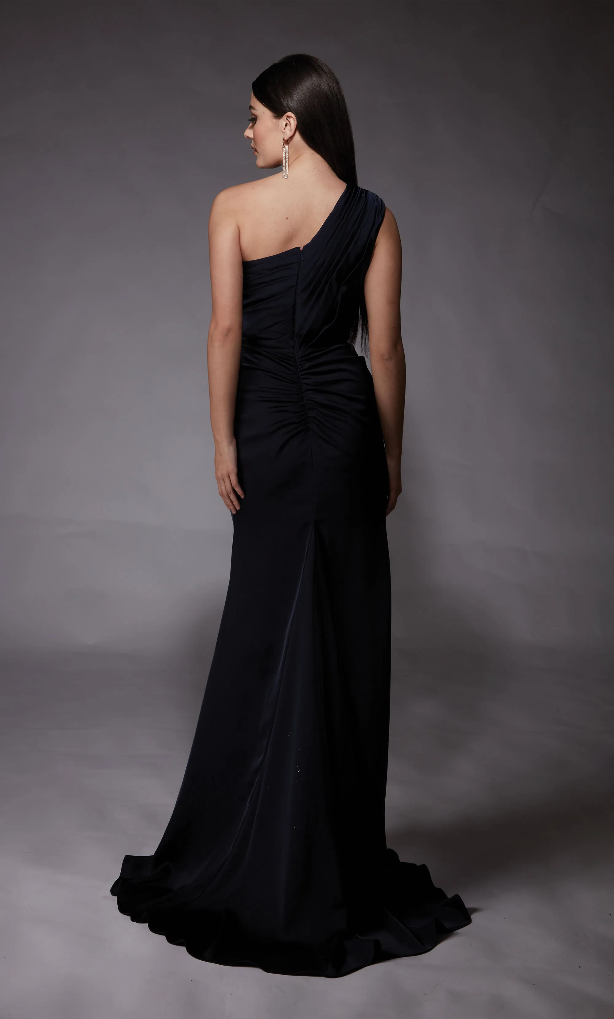 ALYCE Paris 27697 Special Occasion One Shoulder Neckline Slit A Line Dress sold by Alyce Paris product image thumbnail 2