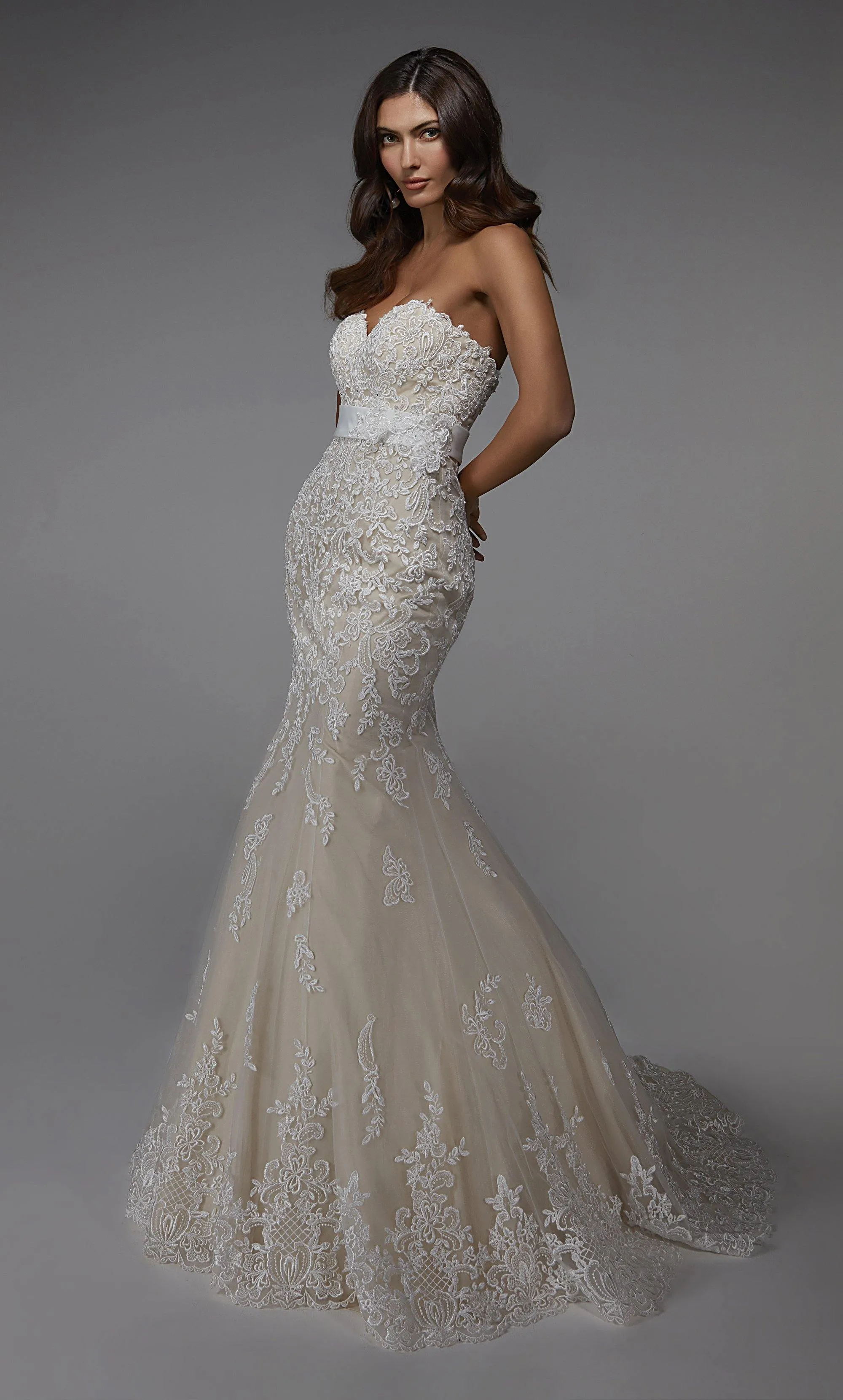 ALYCE Paris 7032 Bridal Strapless Neckline Train Mermaid Dress sold by Alyce Paris product image thumbnail 3