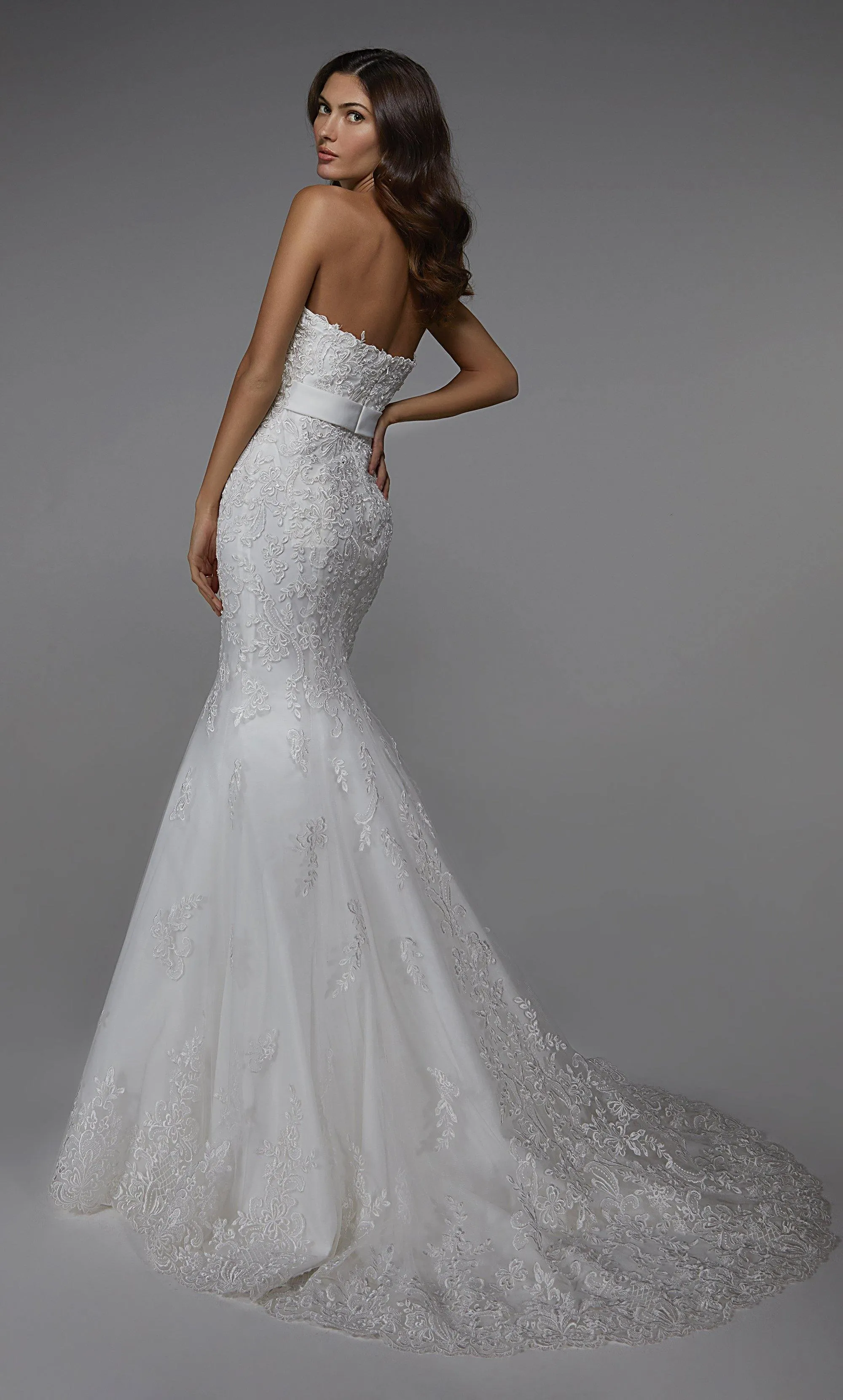 ALYCE Paris 7032 Bridal Strapless Neckline Train Mermaid Dress sold by Alyce Paris product image thumbnail 2