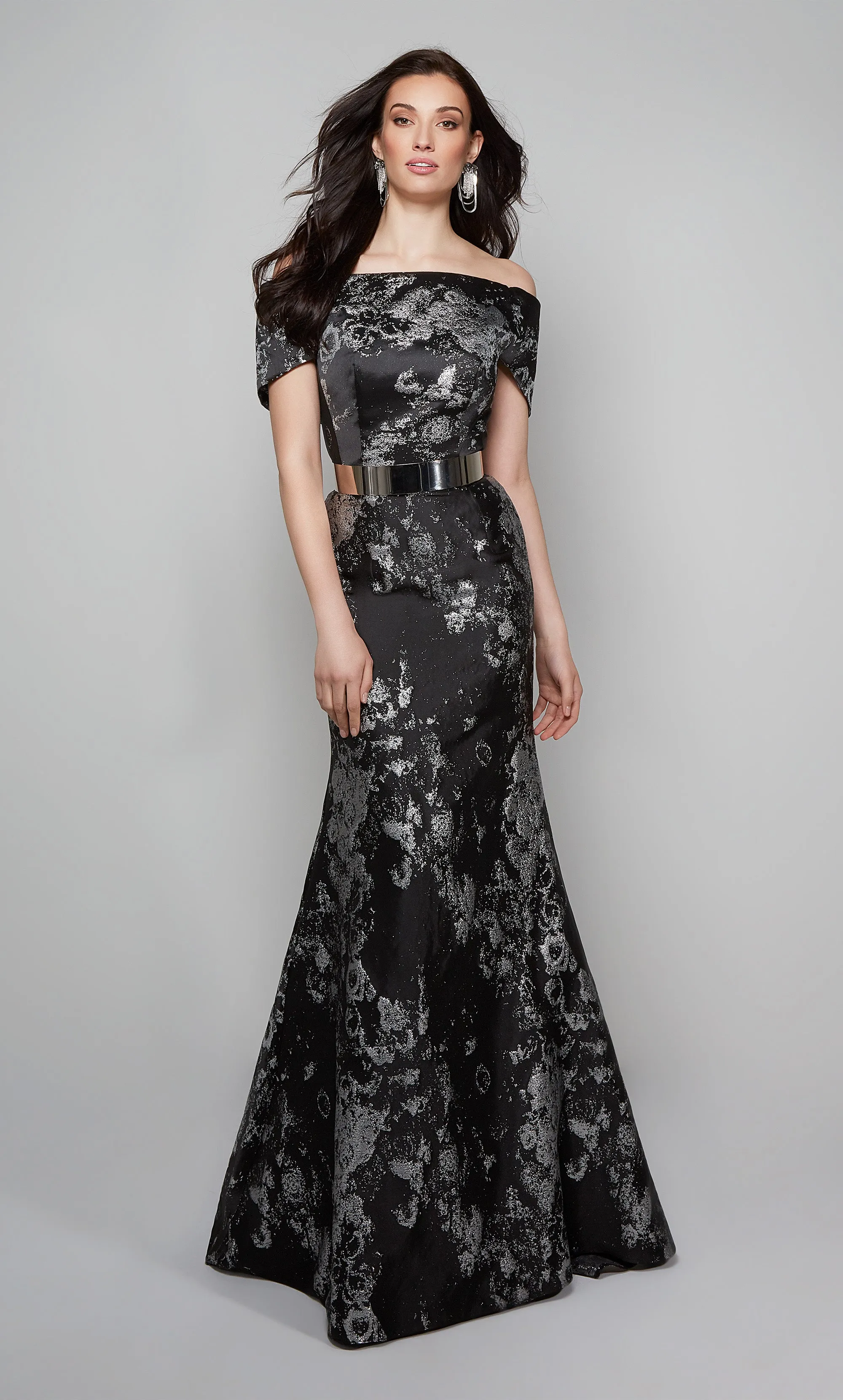 Formal Dress: 27622. Long, Off The Shoulder, Fit N Flare sold by Alyce Paris