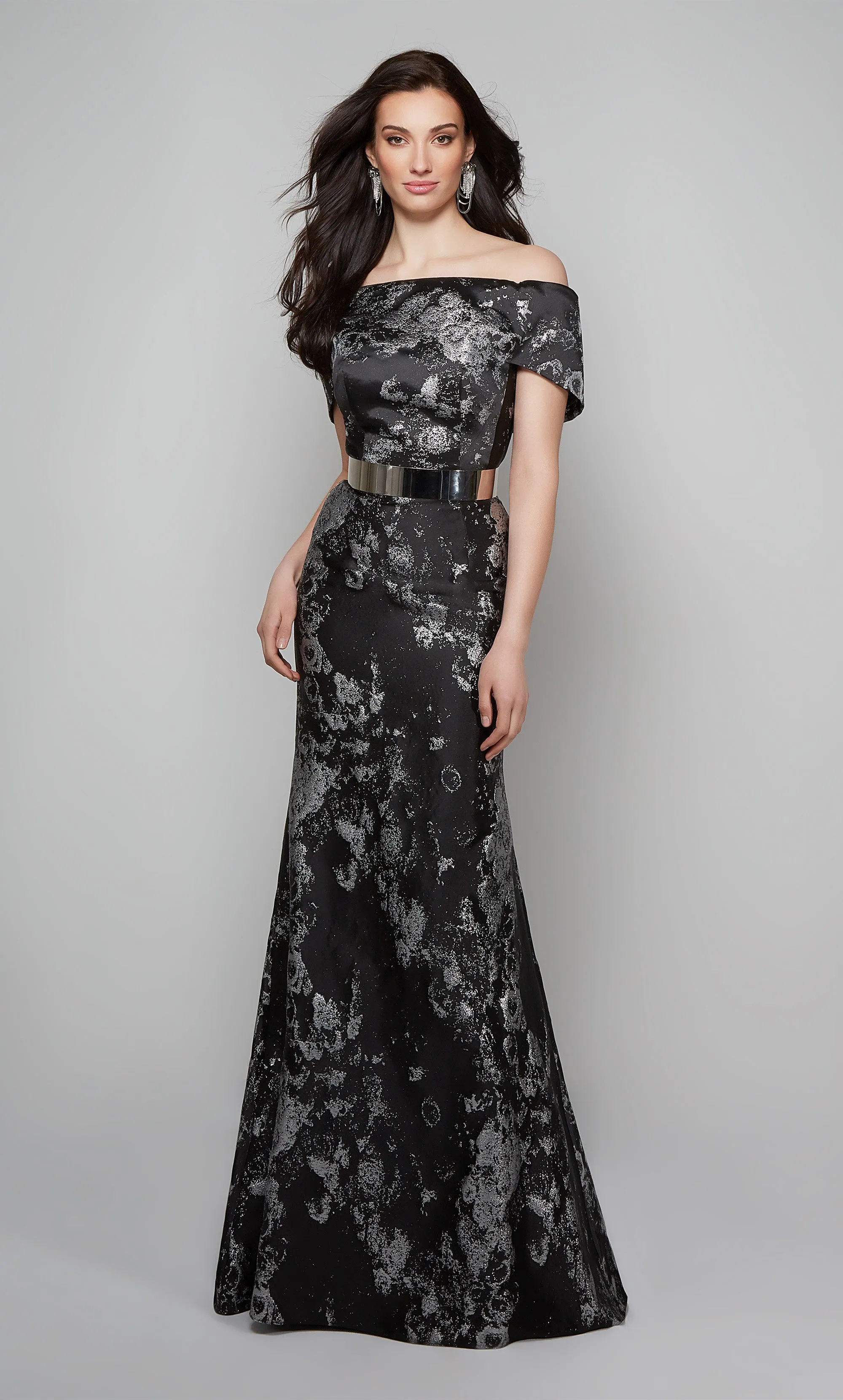 Formal Dress: 27622. Long, Off The Shoulder, Fit N Flare sold by Alyce Paris product image thumbnail 2