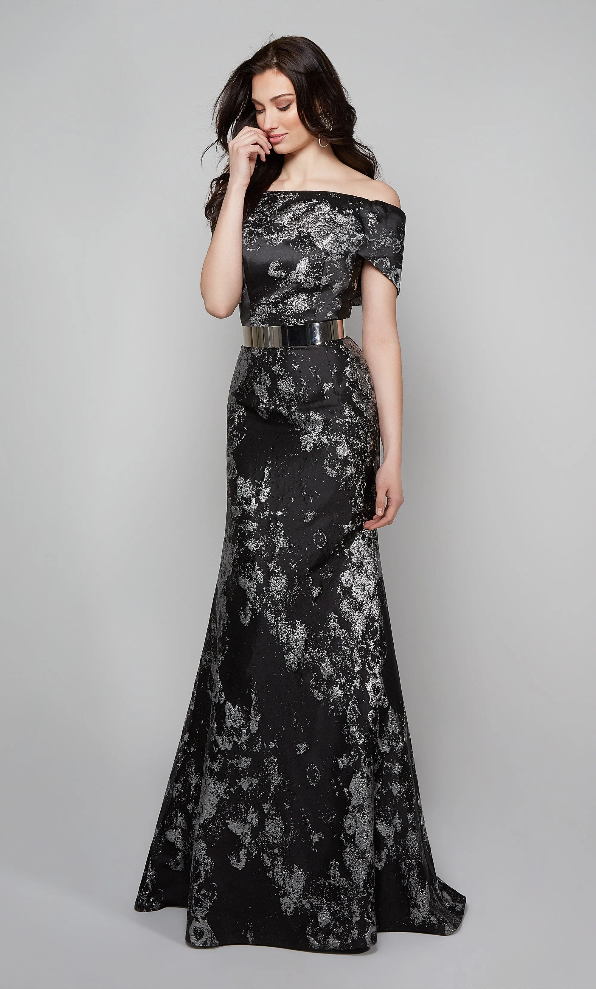 Formal Dress: 27622. Long, Off The Shoulder, Fit N Flare sold by Alyce Paris product image thumbnail 3