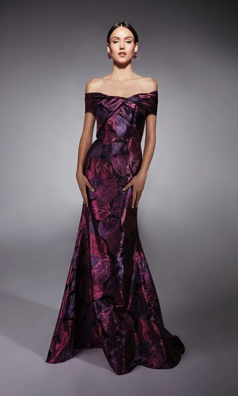 ALYCE Paris 27702 Special Occasion Off The Shoulder Embellished Fit N Flare Dress sold by Alyce Paris