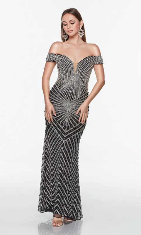 Formal Dress: 61269. Long, Off The Shoulder, Straight sold by Alyce Paris