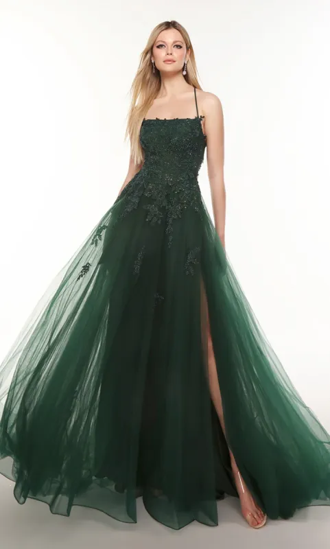 Formal Dress: 61286. Long, Halter Neckline, A-line, Strappy Back sold by Alyce Paris