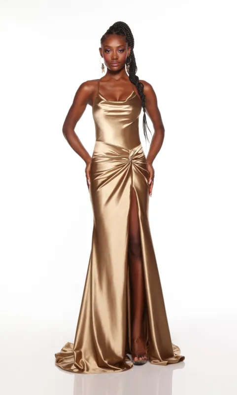 Formal Dress: 61440. Long, Cowl Neckline, Straight sold by Alyce Paris