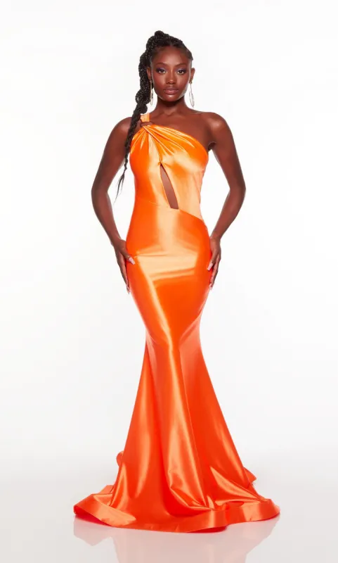 Formal Dress: 61441. Long, One Shoulder, Fit N Flare sold by Alyce Paris