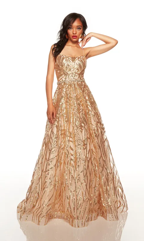 Formal Dress: 61413. Long, Square Neckline, Ballgown sold by Alyce Paris