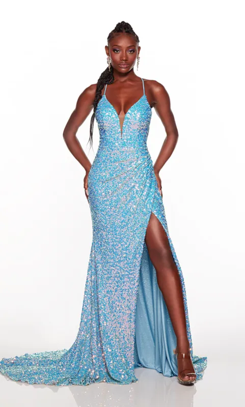 Formal Dress: 61387. Long, Plunging Neckline, Straight sold by Alyce Paris