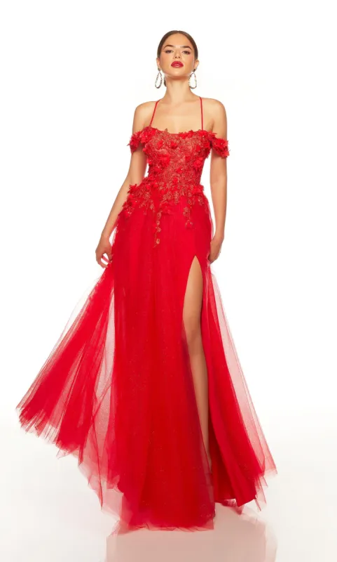 Formal Dress: 61319. Long, Scoop Neck, Flowy, Strappy Back sold by Alyce Paris