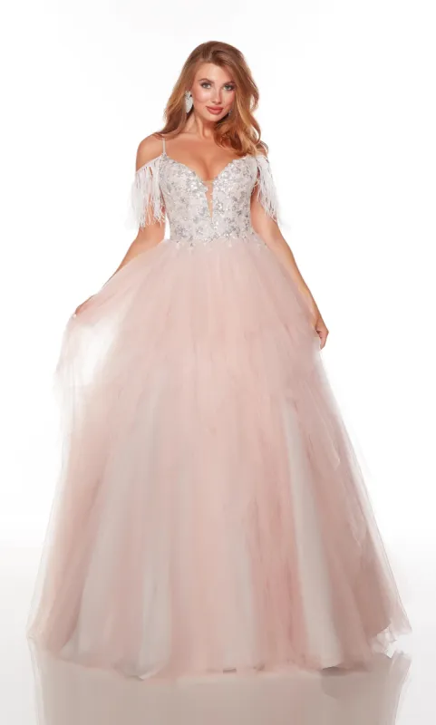 Formal Dress: 61310. Long, Plunging Neckline, Ballgown, Open Back sold by Alyce Paris