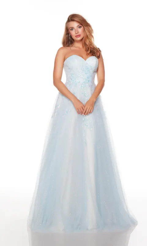 Formal Dress: 61292. Long, V-neck, A-line, Strappy Back sold by Alyce Paris