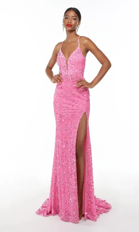 Formal Dress: 61254. Long, Plunging Neckline, Straight sold by Alyce Paris