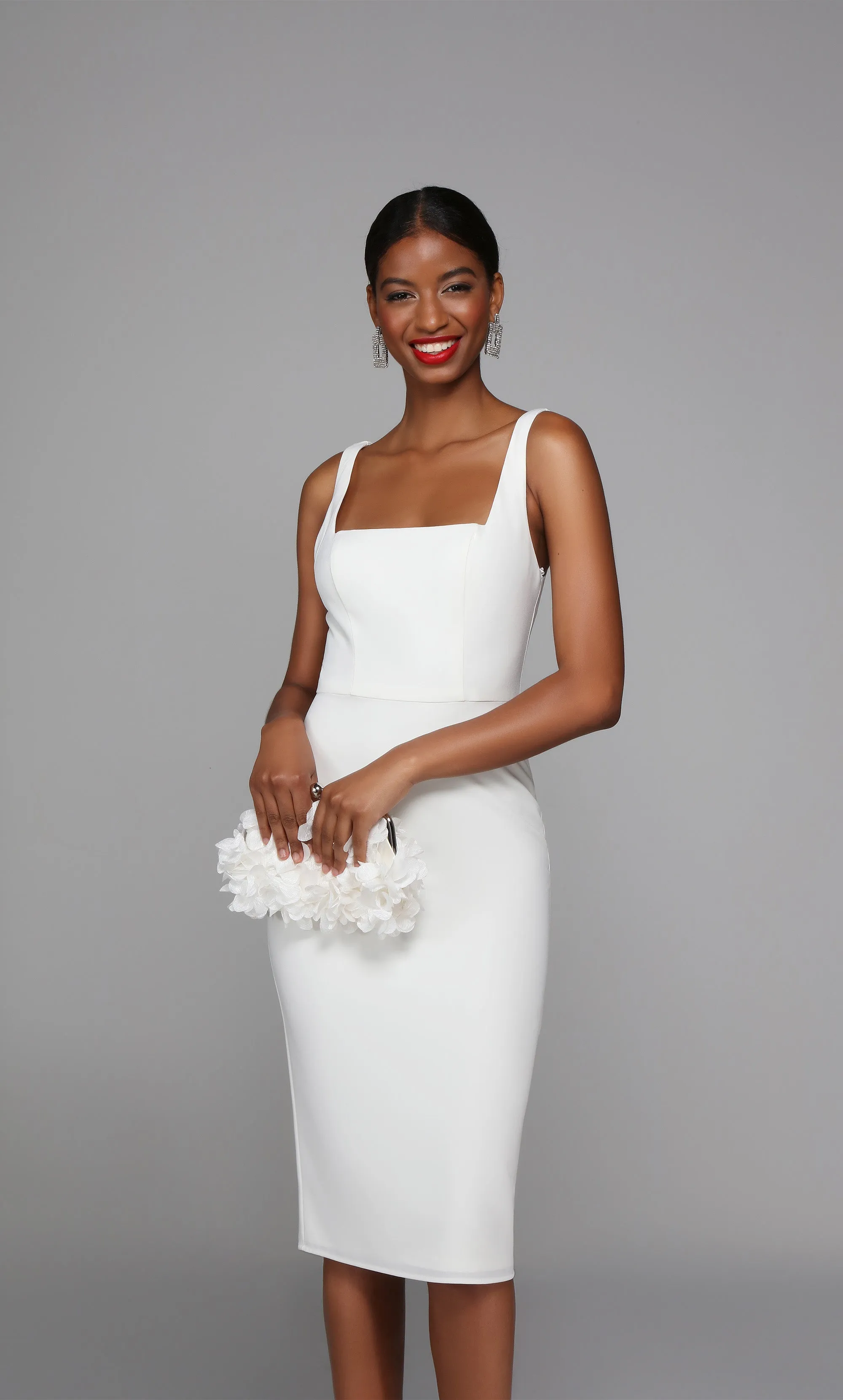 ALYCE Paris 70010 Bridal Square Neckline Embellished Straight Dress sold by Alyce Paris product image thumbnail 4