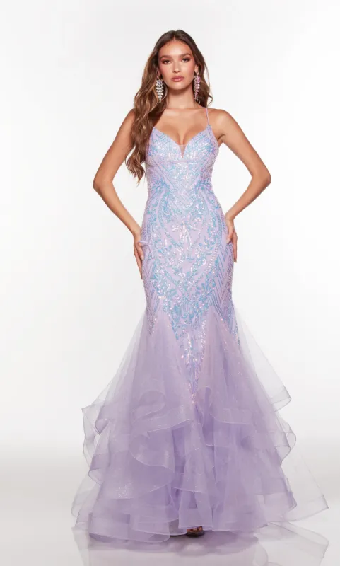 ALYCE Paris 61404 Alyce Long V-neck Elegant Mermaid Dress sold by Alyce Paris