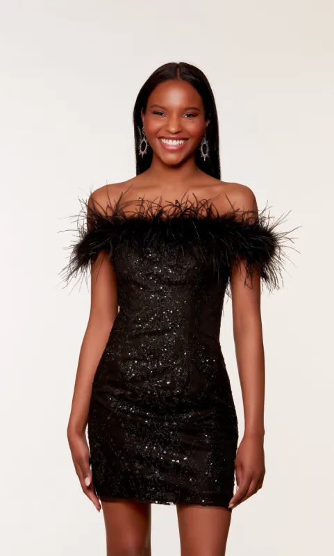 Formal Dress: 4649. Short, Off The Shoulder, Straight sold by Alyce Paris