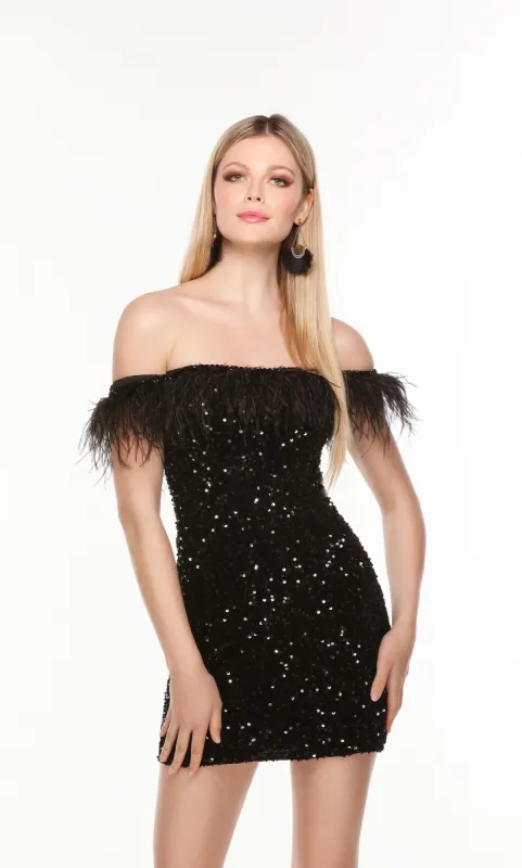Formal Dress: 4606. Short, Off The Shoulder, Straight sold by Alyce Paris