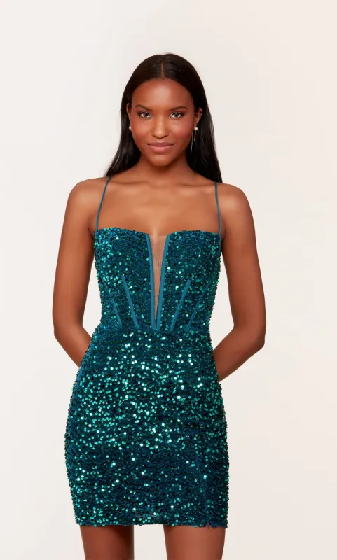 Formal Dress: 4776. Short, Square Neckline, Straight sold by Alyce Paris