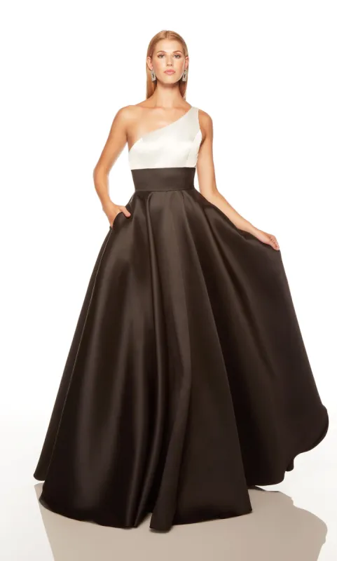 Formal Dress: 1765. Long, One Shoulder, A-line, Closed Back sold by Alyce Paris