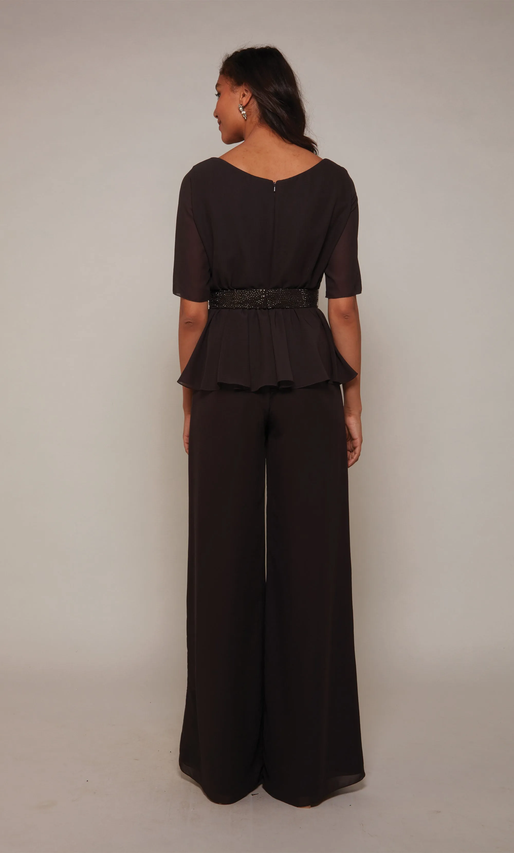 ALYCE Paris 27576 Special Occasion Scoop Neckline Modest Jumpsuit Dress sold by Alyce Paris product image thumbnail 3