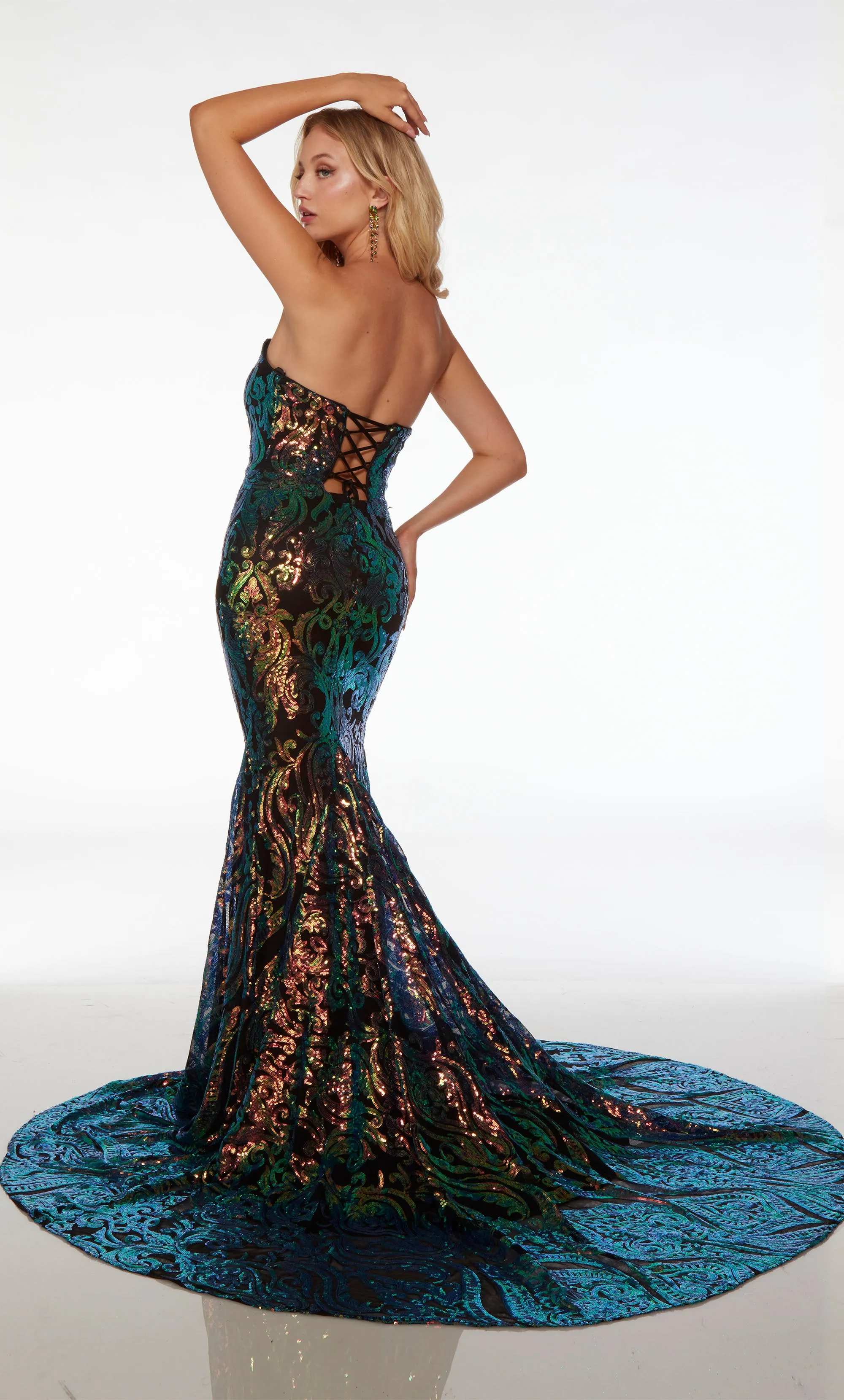 Formal Dress: 61597. Long, Sweetheart Neckline, Mermaid sold by Alyce Paris product image thumbnail 2