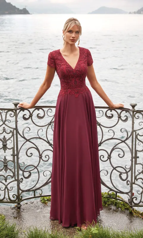ALYCE Paris 27389 Special Occasion V-neckline Embellished A Line Dress sold by Alyce Paris
