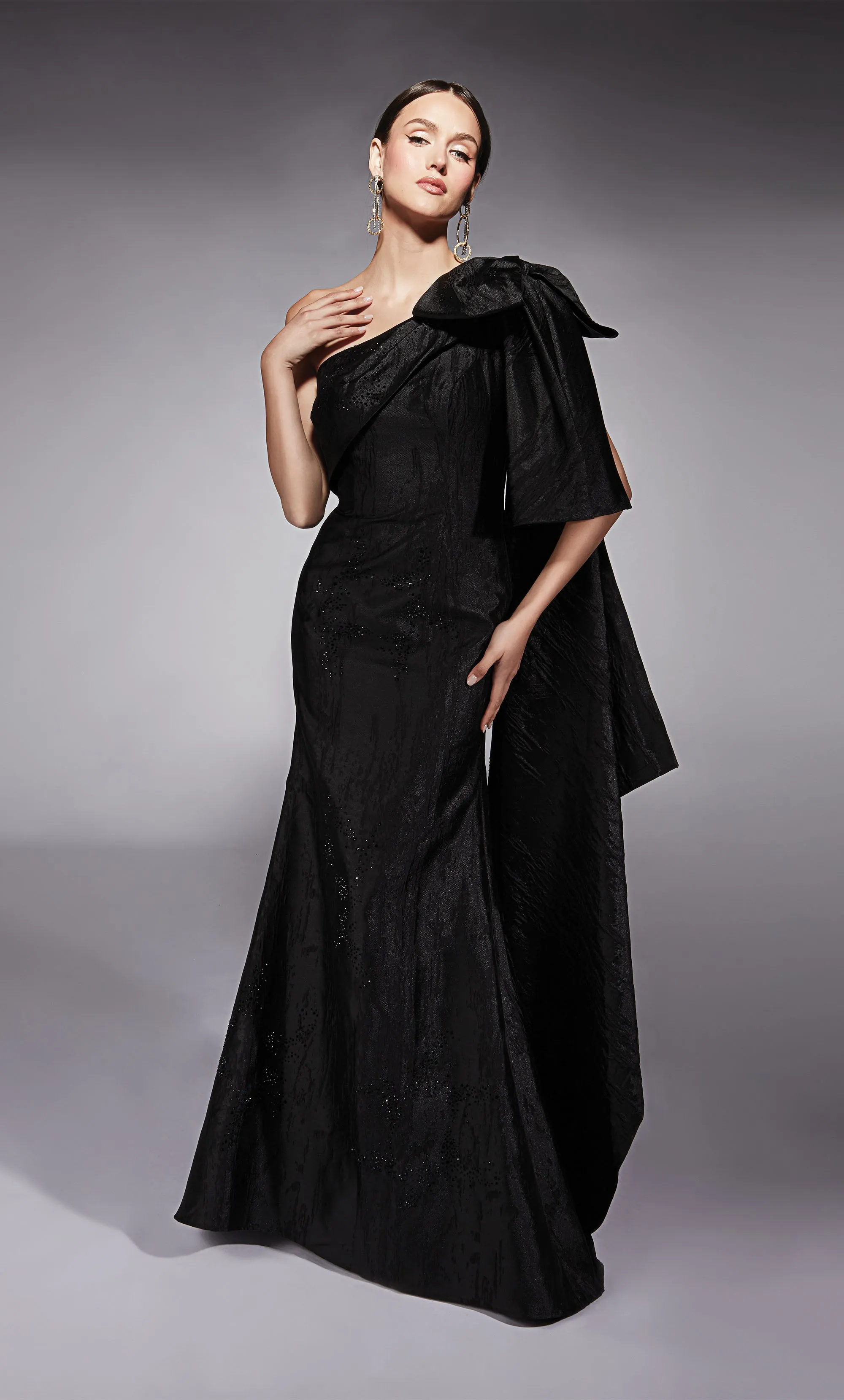 ALYCE Paris 27731 Special Occasion One Shoulder Neckline Ruched/draped Mermaid Dress sold by Alyce Paris product image thumbnail 3