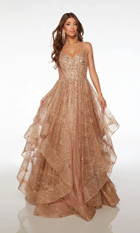 Formal Dress: 61682. Long, Plunging Neckline, Ballgown sold by Alyce Paris