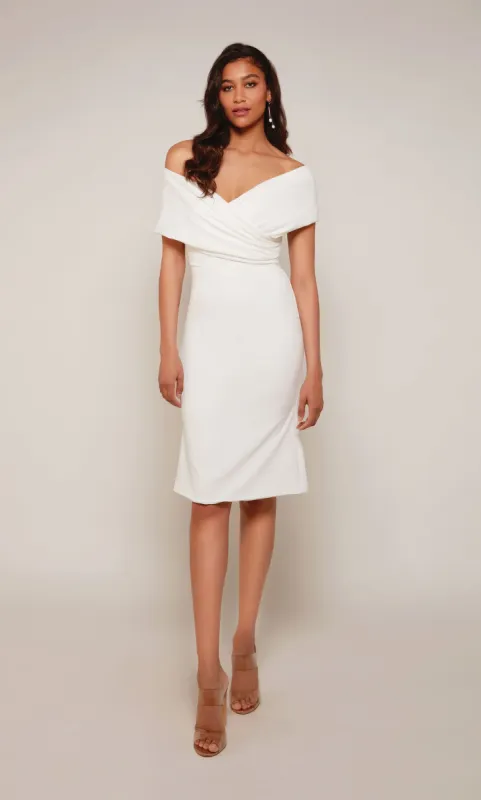 ALYCE Paris 70023 Bridal Off The Shoulder Neckline Modest Straight Dress sold by Alyce Paris