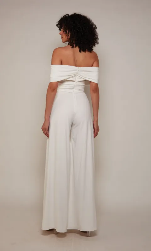 ALYCE Paris 70051 Bridal Off The Shoulder Elegant Jumpsuit Dress sold by Alyce Paris