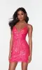 Formal Dress: 4536. Short, V-neck, Straight, Lace-up Back sold by Alyce Paris