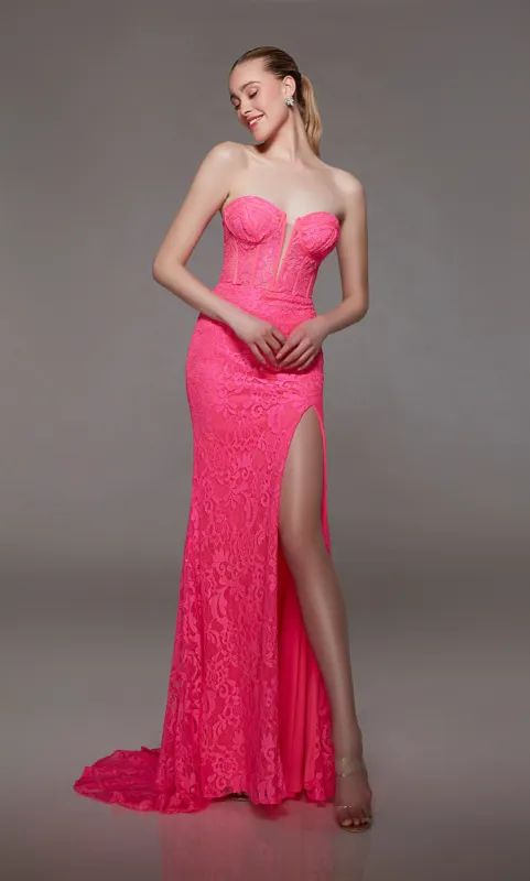 Formal Dress: 1804. Long, Sweetheart Neckline, Straight sold by Alyce Paris