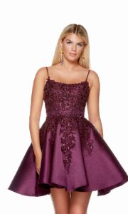 Formal Dress: 3164. Short, Scoop Neck, A-line, V Shaped Back sold by Alyce Paris