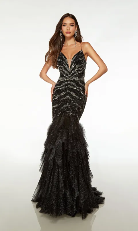 Formal Dress: 61721. Long, Plunging Neckline, Mermaid sold by Alyce Paris