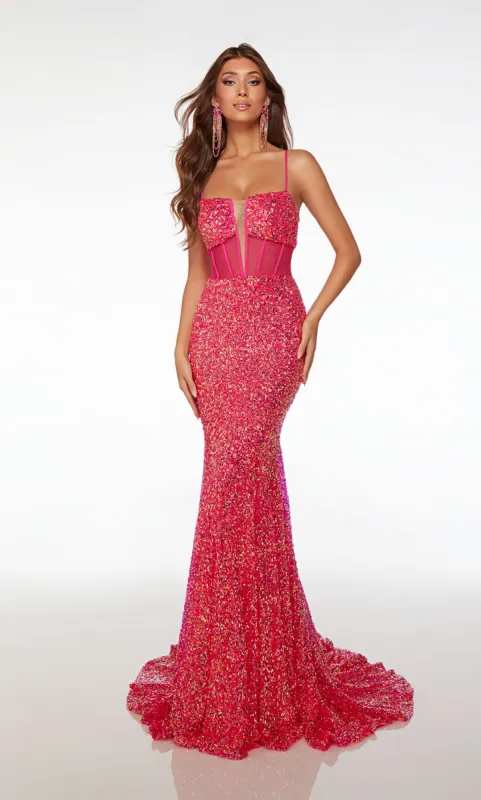 Formal Dress: 61503. Long, Plunging Neckline, Fit And Flare sold by Alyce Paris