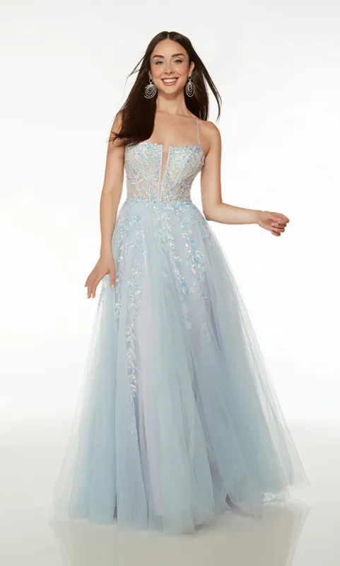 Formal Dress: 61635. Long, Square Neckline, Ballgown sold by Alyce Paris