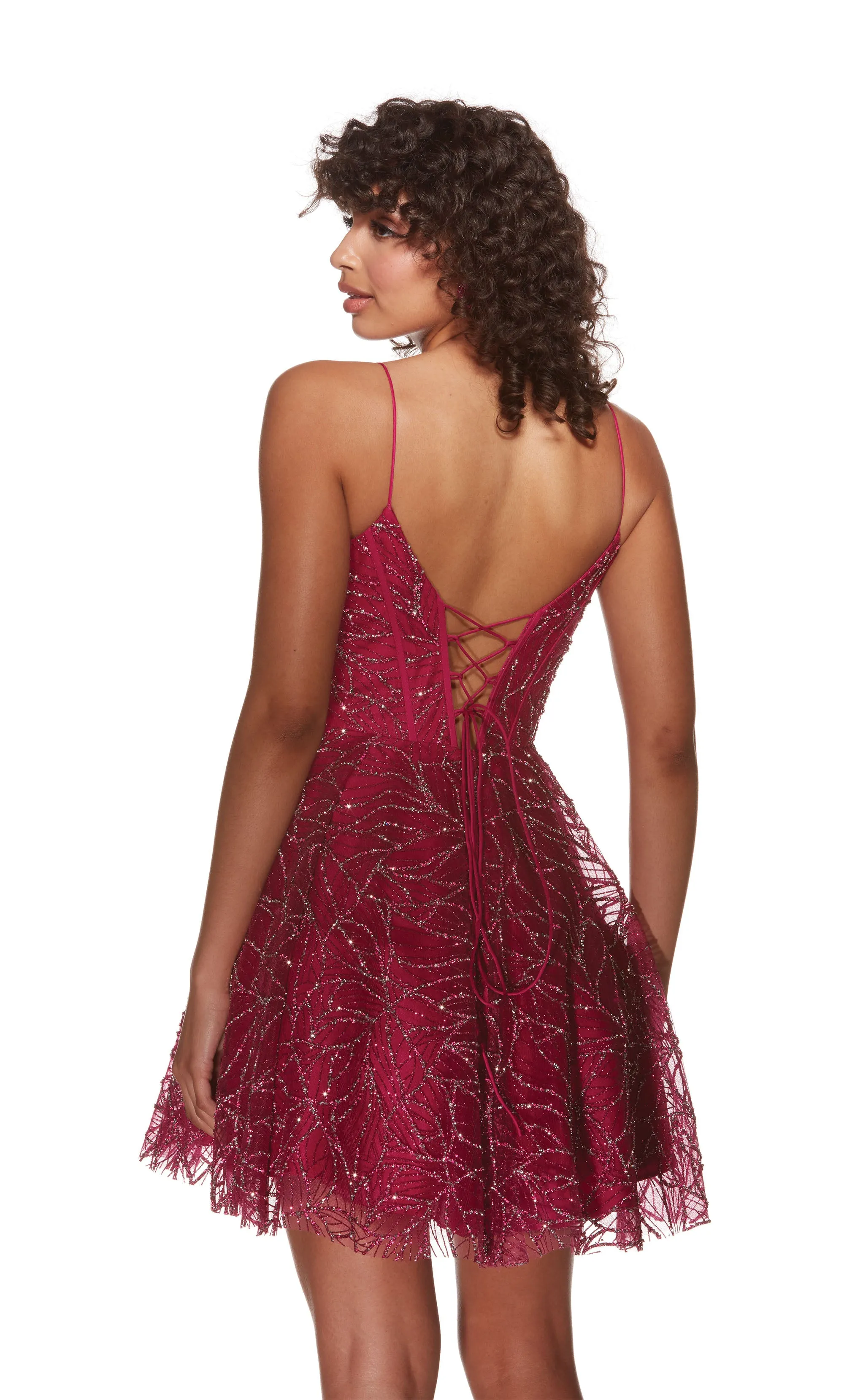 ALYCE Paris 3771 Party Plunging Elegant Fit N Flare Dress sold by Alyce Paris product image thumbnail 5