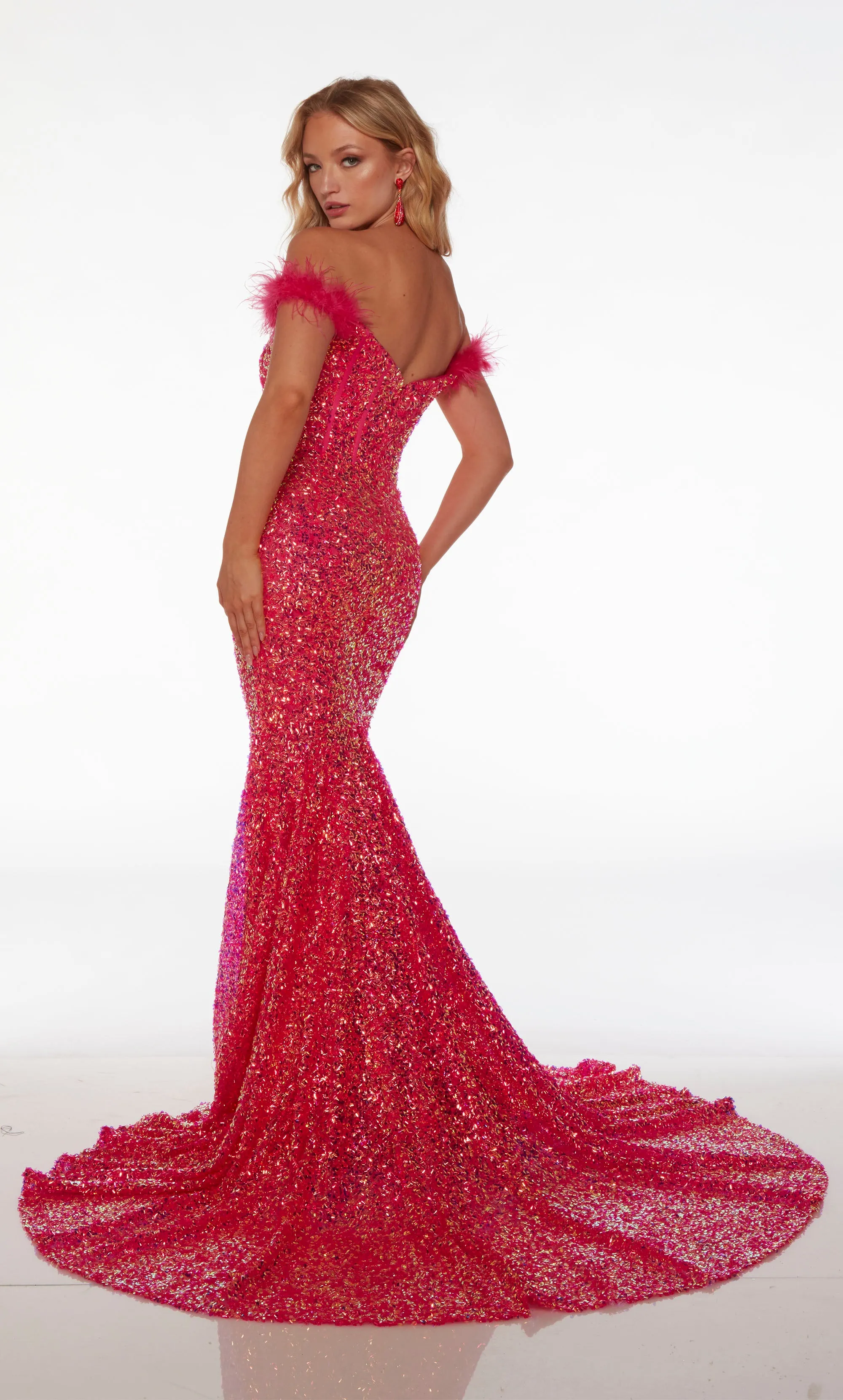 Formal Dress: 61502. Long, Off The Shoulder Neckline, Fit And Flare sold by Alyce Paris product image thumbnail 2
