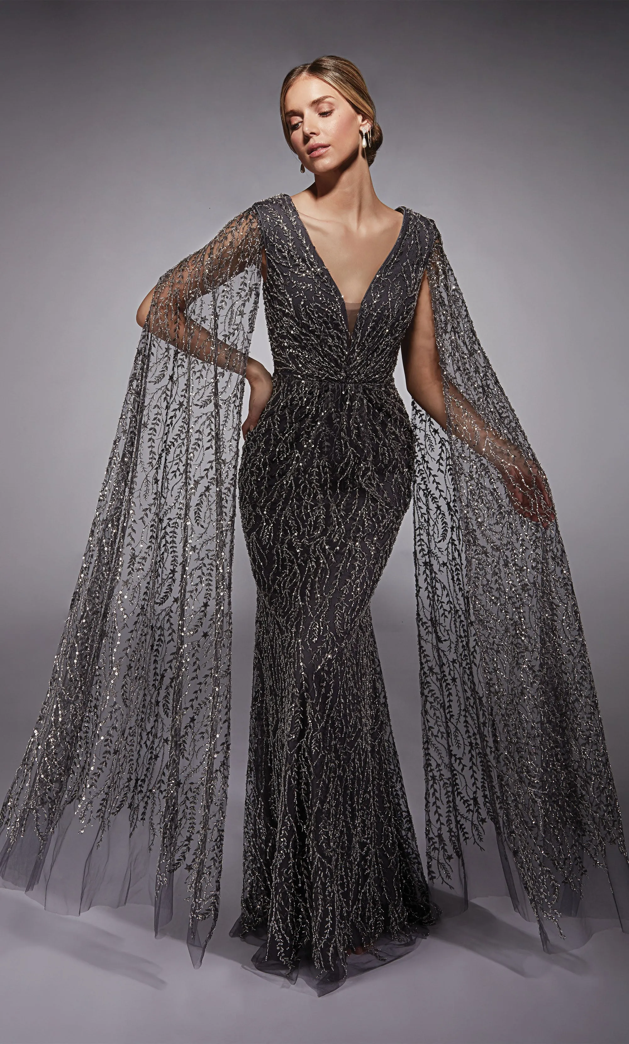 ALYCE Paris 27725 Special Occasion Plunging Neckline Ruched/draped Mermaid Dress sold by Alyce Paris product image thumbnail 5