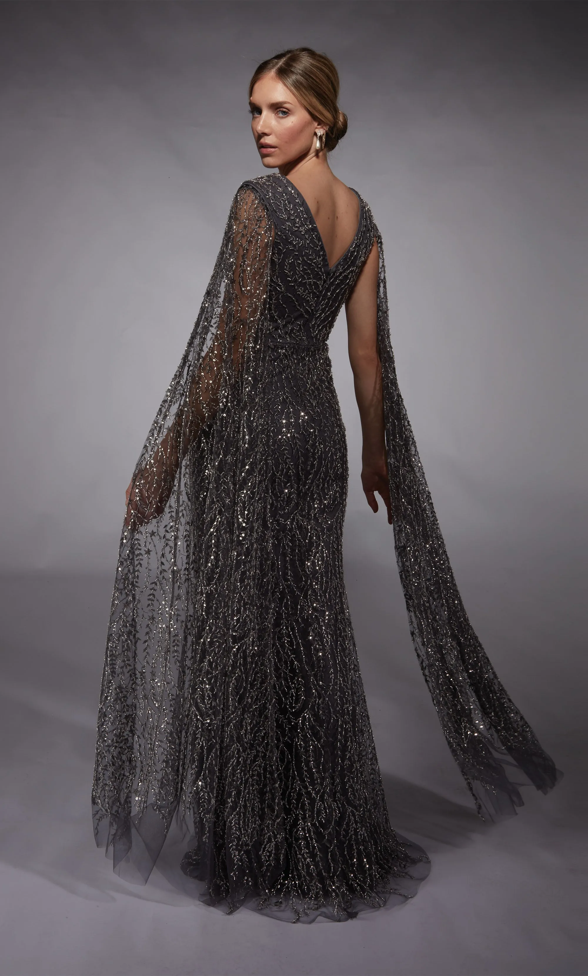 ALYCE Paris 27725 Special Occasion Plunging Neckline Ruched/draped Mermaid Dress sold by Alyce Paris product image thumbnail 2