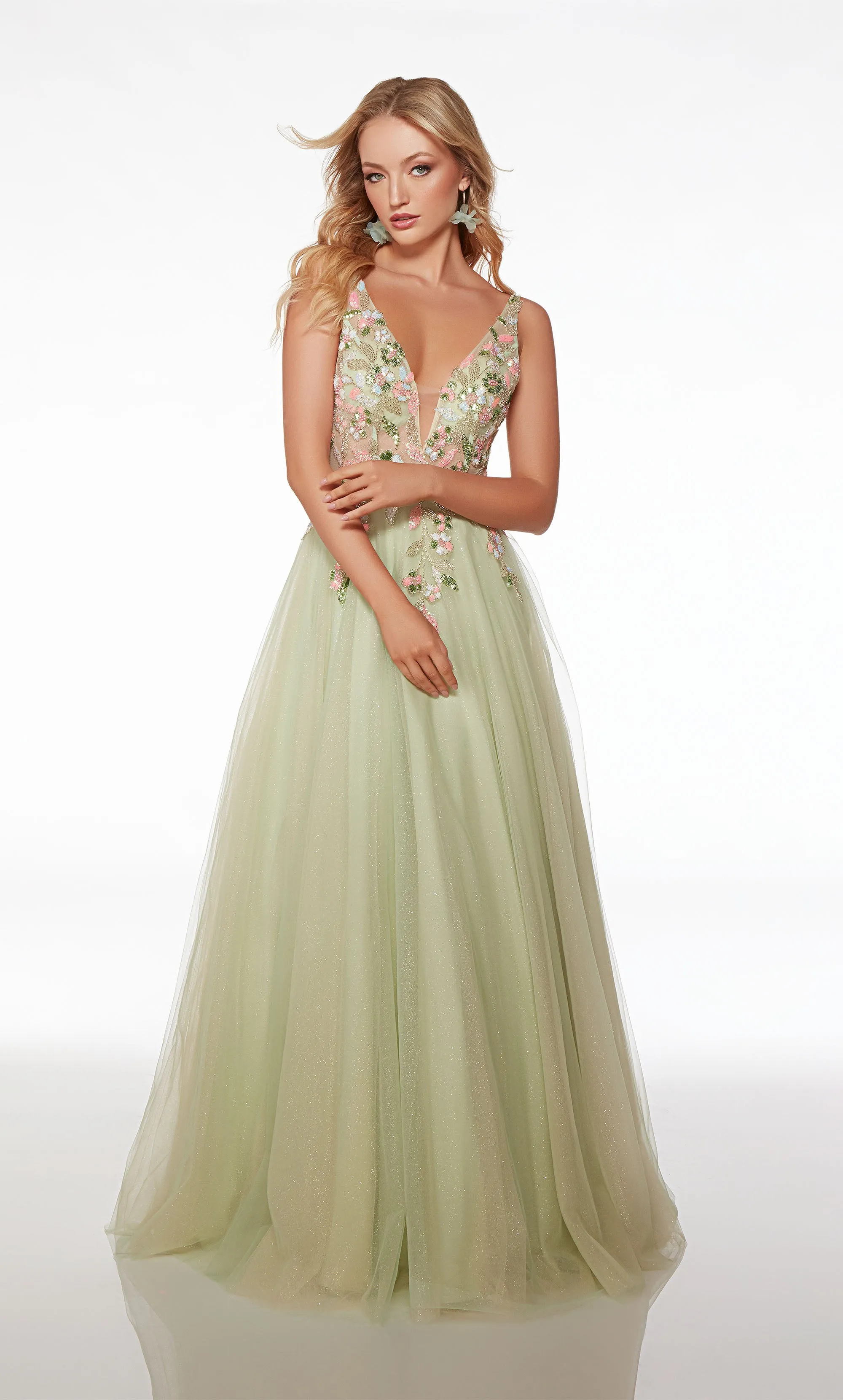 Formal Dress: 61559. Long, Plunging Neckline, Ballgown sold by Alyce Paris product image thumbnail 3